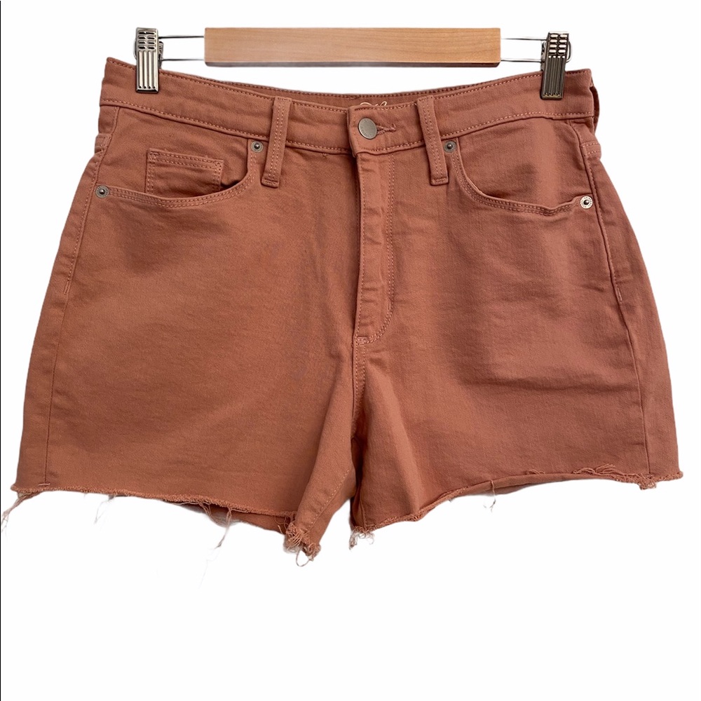 Universal Thread Raw Hem Denim Shorts Pink